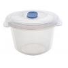 Whitefurze Round BPA Free Plastic Freezer to Microwave Storer Clear 0.5Ltr F1150 