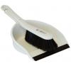 Addis Stiff Dustpan and Brush Set Black and White 510404