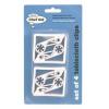 Chef Aid Spring Loaded Plastic Table Cloth Clips Transparent Pack of 4 W9315 | Ideal for Barbecues and Picnics