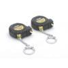 Rolson Retractable Measuring Tape With Key Ring Yellow and Black 1Mtr 2Pk 50562