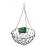 Kingfisher Hanging Basket With Chain Silver and Green 16-Inch HB16G