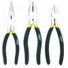 Rolson Combi Flat and Long Nose with Side Cutter Tempered Steel Pliers Set Black 200mm 3Pk 20605