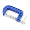 Rolson Heavy Duty Metal Fine Thread G-Clamp Blue and Silver 75mm 14203