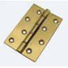 Securit One Pair Self Coloured Butt Hinges Brass 100mm S4206