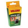 Velcro Stick On Squares Black 24Pk EC60236