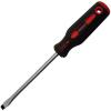 Rolson Satin Finish Shaft With Magnetic Tip and Rubber Grip Slot Screwdriver Black 8mm x 150mm 29155