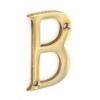 Securit Heavy Duty Brass Polished Metal Letter B 50mm S2491