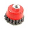 Am-Tech Twisted Wire Cup Brush Red And Silver 80mm F3360