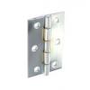 Securit Self Coloured Stainless Steel Butt Hinges Metallic Silver 40mm 1 Pair S4312 