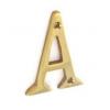 Securit Letter A Brass 50mm S2490