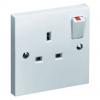 1 Gang 13A Switched Flush Socket