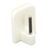 Securit Self Adhesive Curtain Rod Hookst White 4Pk S6418