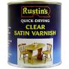 Rustins Quick Drying Satin Finish Acrylic Varnish Clear 500ml AVSC500