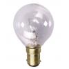 25W Clear Round Golf Bulb 240V SBC-B15d