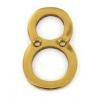 Securit Heavy Duty Brass Finish Numeral No. Eight 50mm S2488 