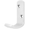 Securit Aluminium Coat Hooks Silver 50mm 2Pk S6102