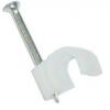 3.5mm White Round Cable Clips 100Pk BB2939