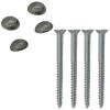 Securit Head Mirror Screws Chrome 50mm 4Pk S6795