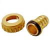 Oracstar Brass Finish Heavy Duty Metal Replacement Hose Union Connector 0.5-Inch HC21