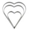 Tala Assorted Size Stainless Steel Heart Shaped Cutters Metallic Silver 3Pk 9518