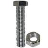 Bulk Hardware Hexagonal Head Nuts and Bolts Bright Zinc Plated 5mm x 25mm 30142