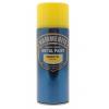 Hammerite Direct to Rust Smooth Finish Aerosol Metal Spray Paint Yellow 400ml 5092968