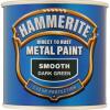 Hammerite Smooth Finish Metal Paint Dark Green 250ml 5084889 | Touch Dry In An Hour | Long Lasting Protection