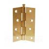 Securit Brass Plated Loose Pin Hinges 75mm Pair of 1 S4318 