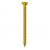 Timco Classic Zinc Yellow Passivated Double Countersunk Head Multi-Purpose Screws 4.0mm x 70mm 200Pk 40070CLAF 