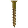 Bulk Hardware Slotted Countersunk Head Woodscrews Brass 4mm x 50mm Pack of 4 30285