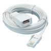 UK Telephone Extension Lead White 20Mtr