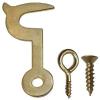 Side Hooks And Eyes Brass Plated 32mm 30638