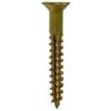 Countersunk Slotted Head Woodscrews Brass 5mm x 38mm Pack of 3 30281 | High Grade Solid Brass