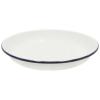 Falcon Enamelware White Enamel Rice and Pasta Plate With Blue Rim D 24cm 45624