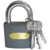 Tri Circle Heavy Duty Iron Padlock with Three Keys Black 63mm 1366H