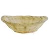 JVL Catering Oval Bread Roll Bamboo Baskets Set Beige 23cm Set of 3 15114