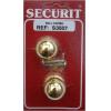 Securit Polished Brass Ball Knobs 25mm 2Pk S3507 