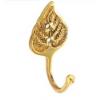 Securit Leaf Tieback Hooks Brass 60mm 2Pk S6566