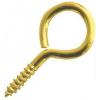 Picture Frame Screw Eyes Brass Plated 12mm 20Pk 30603