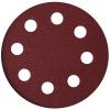 Tradesand Assorted-Grades Sanding Discs With 8 Dust Holes Red Oxide 5Pk 5050971008142