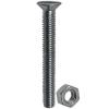 Countersunk Slotted Head Nuts and Bolts Bright Zinc Plated 6mm x 50mm 4Pk 30129