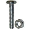 Slotted Pan Head Nuts and Bolts Bright Zinc Plated 10mm x 50mm 30116