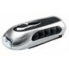 Dynamo Wind Up Led Flashlight Torch Silver and Black W60078