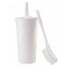 Lucy Toilet Brush and Holder Set White L1720202