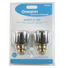 Oracstar Modern Adapt-A-Tap Adaptor Set Chrome plated 0.5-Inch And 0.75-Inch TC04