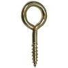 Brass Plated Picture Frame Screw Eyes 19mm 20Pk 30605