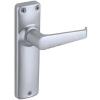 Union Ambassador Anodised Silver Bathroom Door Lock Handles