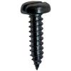 Heavy Duty Metal Slotted Pan Head Bright Zinc Plated Self Tapping Screws Bright Silver 6mm x 25mm 10Pk 30334