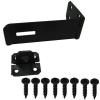 Securit Heavy Duty Metal Safety Hasp and Staple Black 115mm S1445 