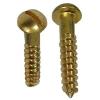 Heavy Duty Brass Round Head Woodscrews 4mm x 25mm 7Pk 30297 